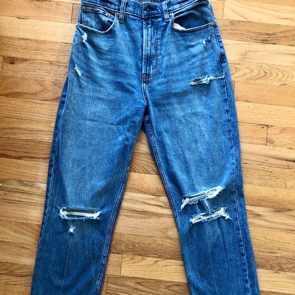 Abercrombie & Fitch Denim - Abercrombie Ultra High Rise Ankle Straight Jeans